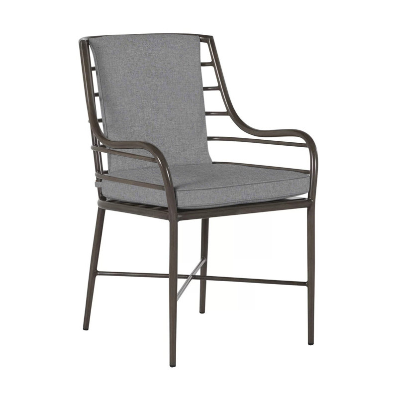 Carmel Patio Dining Armchair with Cushions, Welt, Verona Mist