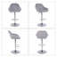 Swivel Upholstered Adjustable Height Counter Stool with Metal Frame-122279880