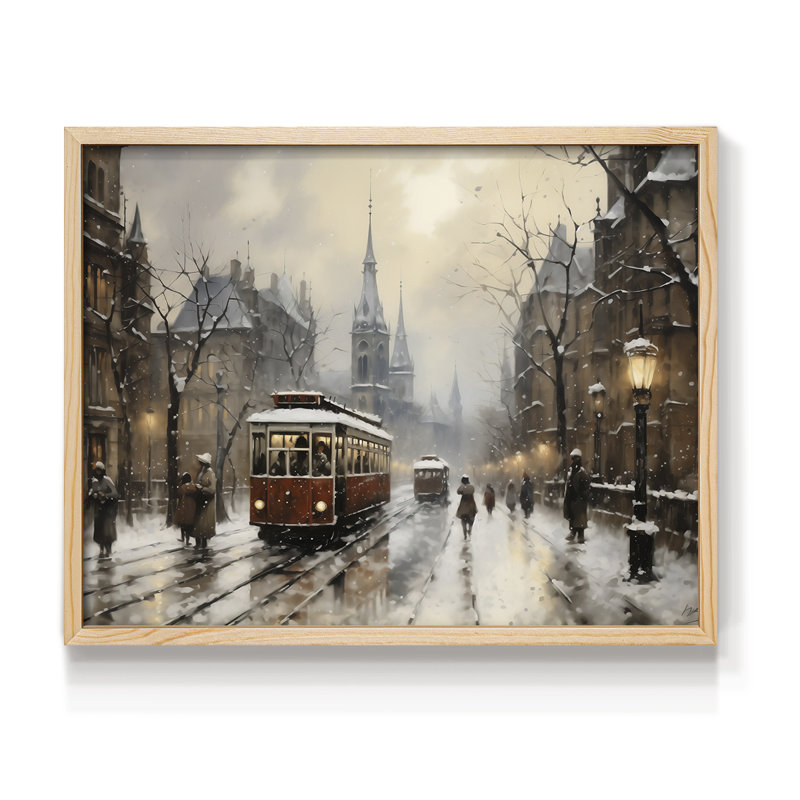 Chirstmas Art-CCCXXXIX -Framed Print - Restickable, H 8 po x l 10 po, Naturel