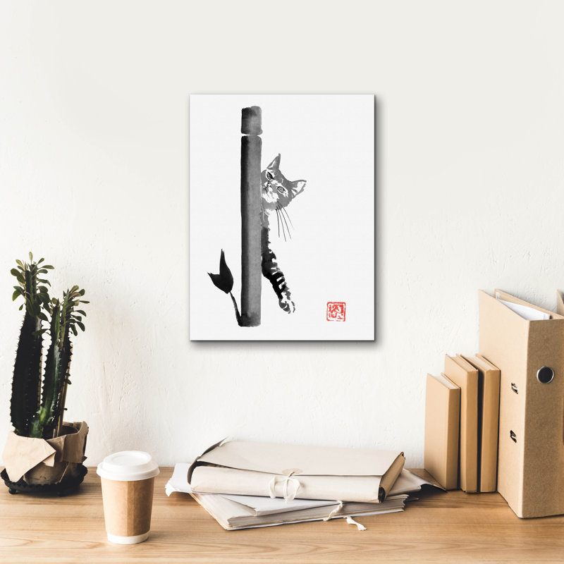 «Clide» par Pechane, art mural sur toile, H 16 po x l 12 po
