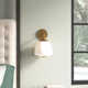 Darby Single Light Dimmable Armed Sconce