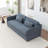 Faye 84” Pillow 2-Over-Bench Seat Sofa-1081437866