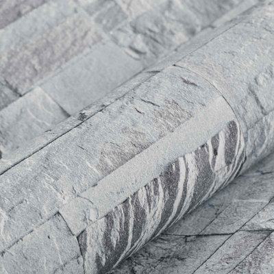  Wallpaper Sheet Roll Wall Panels Decor Wall Covering 3D Stone Look