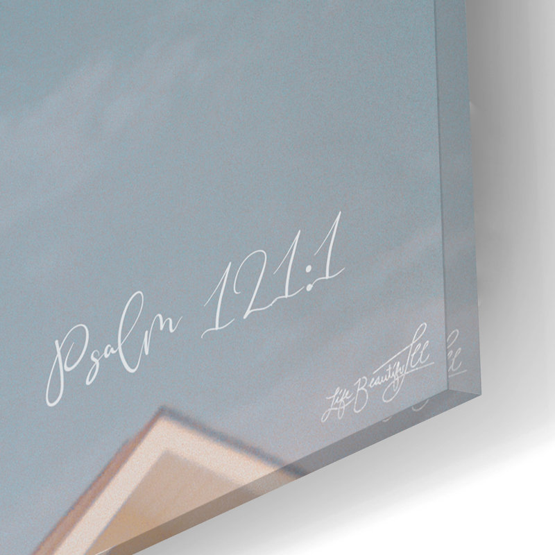  «Church - Look Up» par Life BeautifuLEE, art mural en verre acrylique, 16 po x 12 po