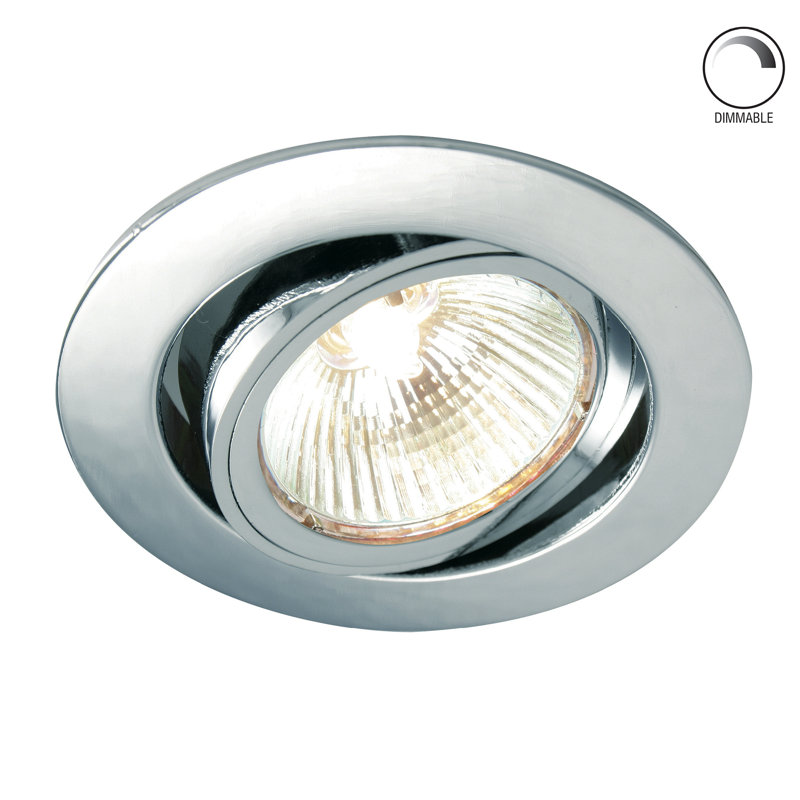 Adjustable 9.5cm Recessed Lighting Kit, Chrome
