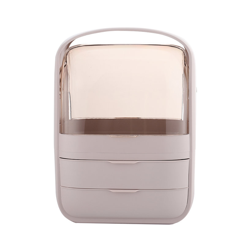 Dashiah Plastic Makeup Organiser, Pink