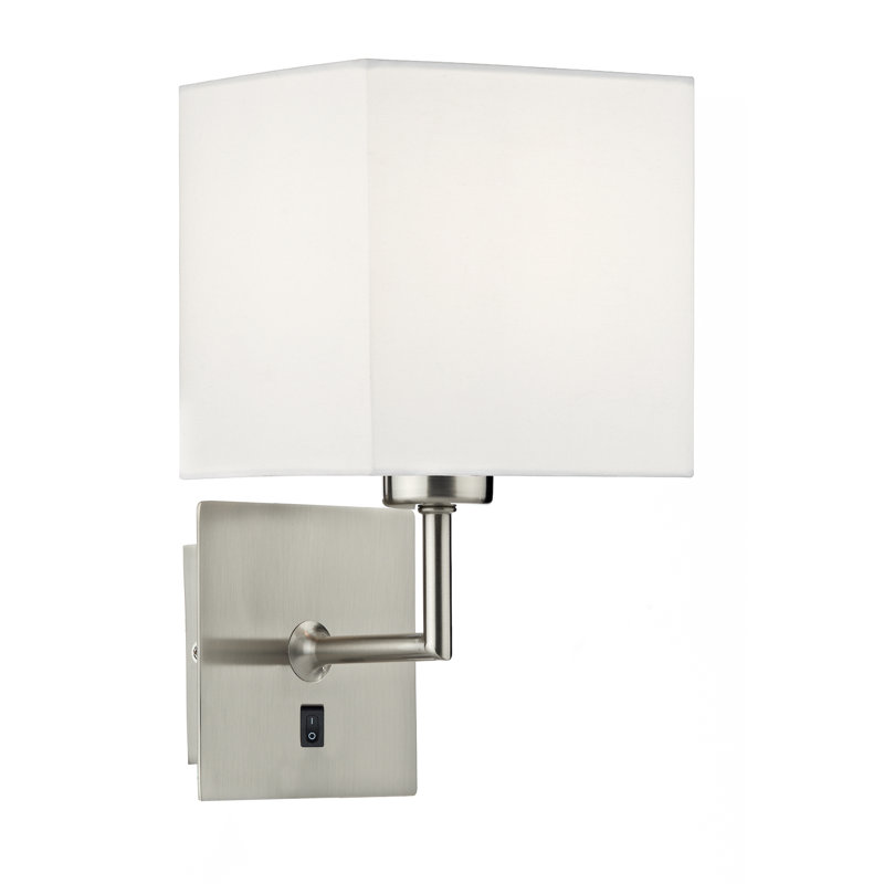 Laylah Armed Sconce, Satin Chrome