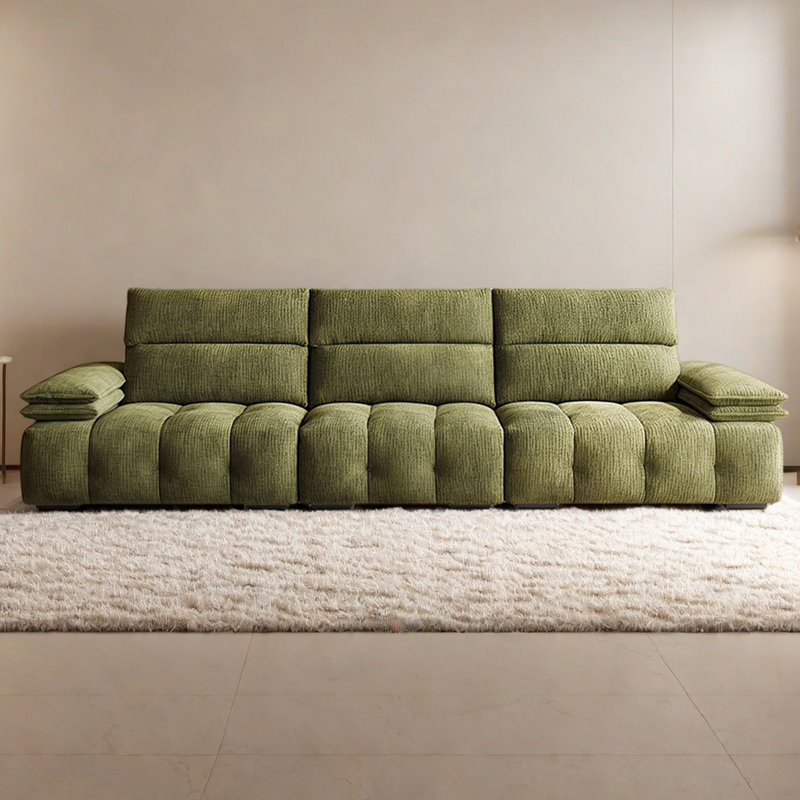 Canapé français simple et rétro, 3, H 38,18 po x l 98,42 po x P 43,3 po