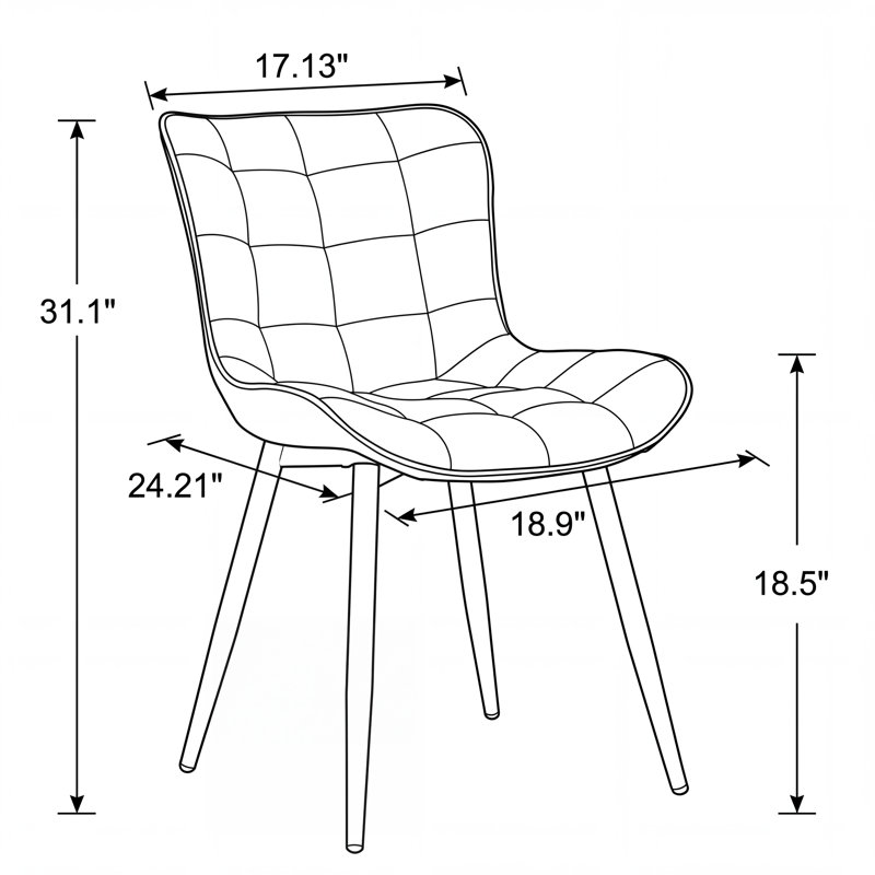 Chaise d'appoint à oreilles Heitger, Vert