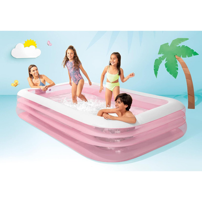 Textiles Hub 1.8 ft x 10 ft x 6 ft Polyvinyl Chloride (PVC) Kiddie Pool