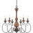 Virat 6 - Light Steel Dimmable Chandelier
