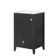 Meuble-lavabo de 20 pouces avec lavabo, porte à fermeture douce, support de rangement et tiroir pour une organisation efficace-116332510