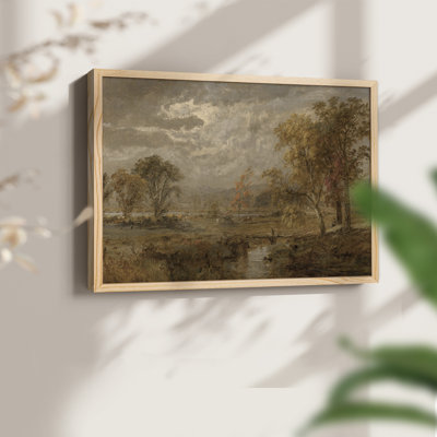 Paysages rétro-dxci-reproduction encadrée