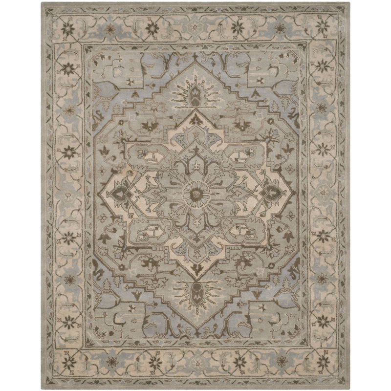 Anotida Hand Tufted Wool Oriental Rug, Rectangle 2' x 3'