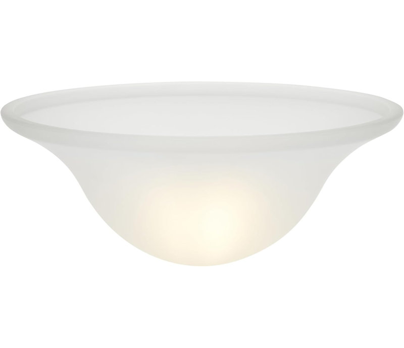 Abat-jour en verre givré encastré / semi-encastré # A79B2EE9D096453B88EF5300CE544396 1/2 trou central, 12-7 / 8 po de diamètre x 5 po de hauteur