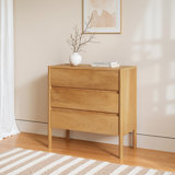 Commode en bois massif à 3 tiroirs Dionte