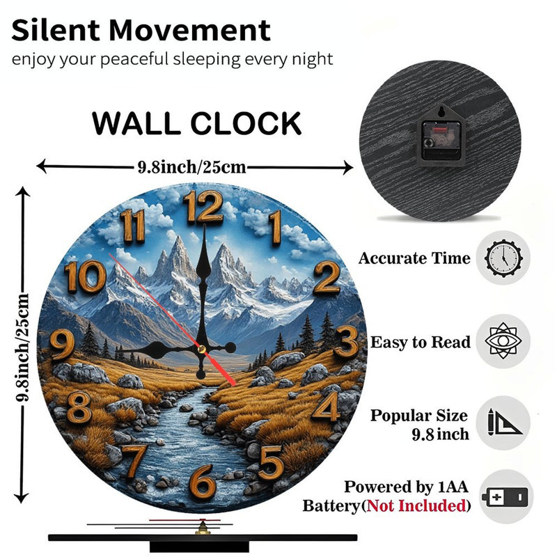Horloge murale en cristal