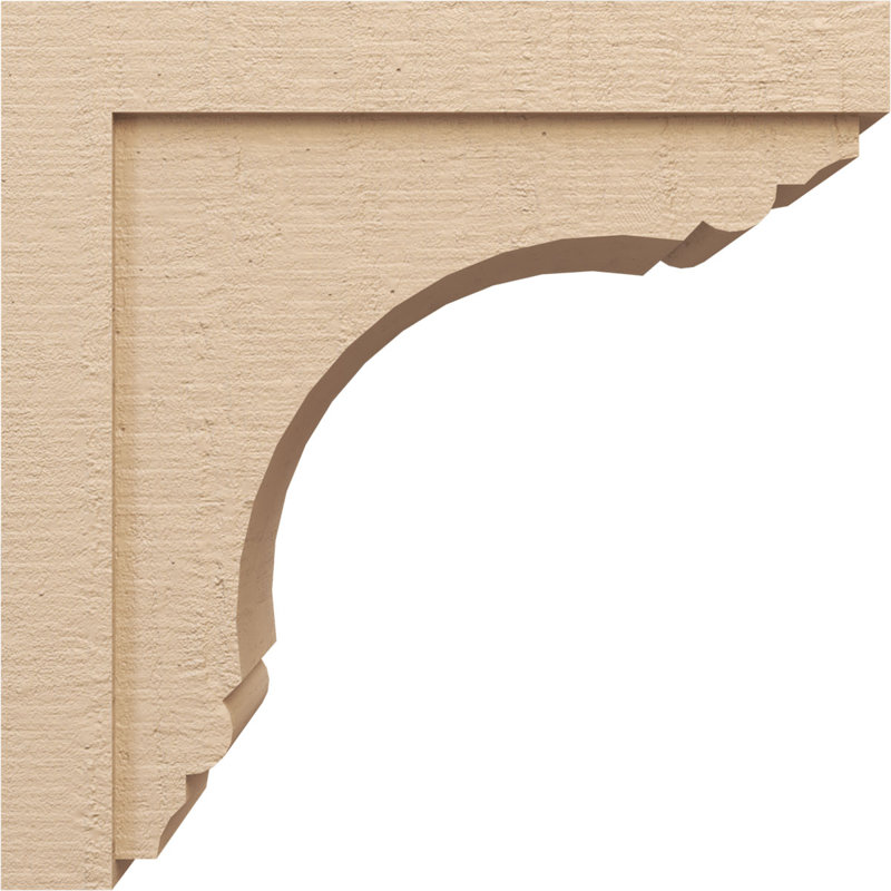 Corbeau en bois de cèdre brut Warren 12 po x P 24 po x H 24 po Classic, H 24 po x l 12 po x P 24 po