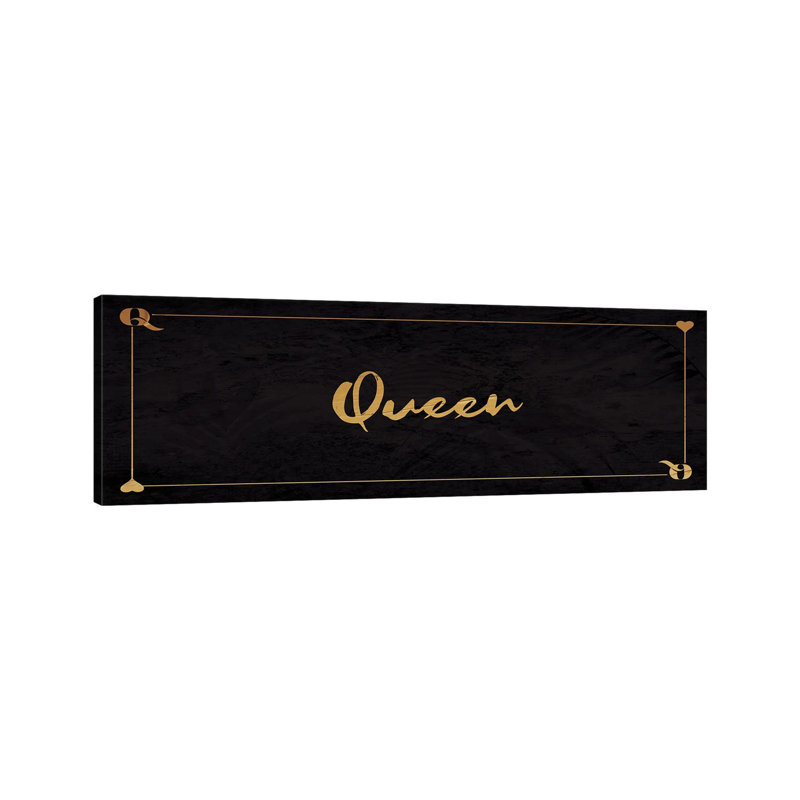 Queen by Milli Villa - Wrapped Canvas Panoramic Print, 30.48cm H x 91.44cm W x 1.91cm D