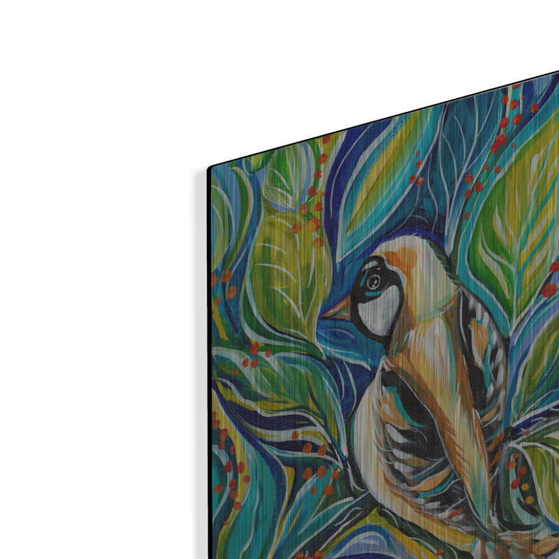 " Tribal Bird " by Estelle Grengs, 16" H x 12" W