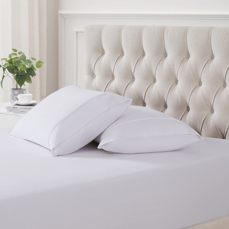 Taies d'oreiller en flanelle unie ultra douce par Sweet Home Collection, Blanc, Taies d'oreiller pour grand lit