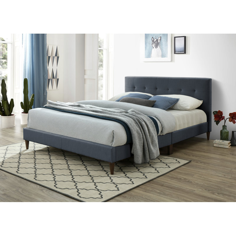 Meryl Upholstered Bed, Beige, Single (3')