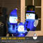 Famille de bonhommes de neige gonflables