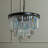 6-Lights Modern 3-Tier Round Fringe Crystal Chandelier-222588432
