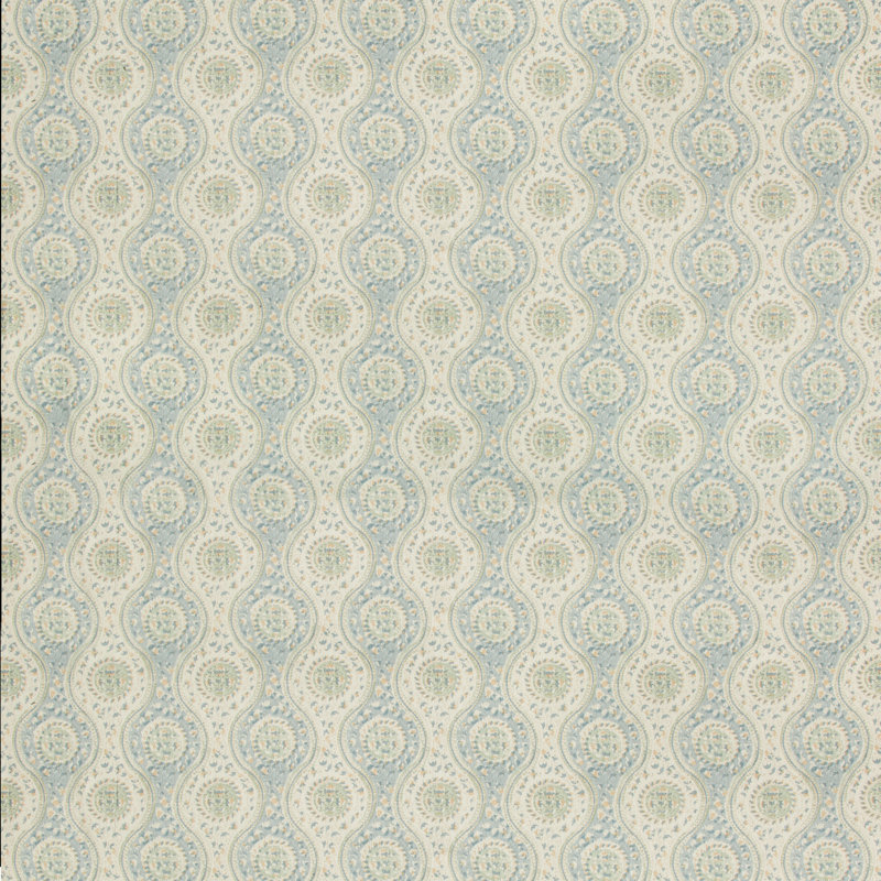 Folio Francais Nadari Print Cotton Blend Fabric, Sky/Aqua