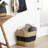 Solana Seagrass Two-Toned Storage Basket