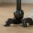 Black Floor-Standing Wooden Coat Rack With 7 Hooks For Easy Hanging And A Stable Spherical Base. It Can Support Up To 210 Pounds And Is Suitable For Entryways, Hallways, And Bedrooms.-1445105918