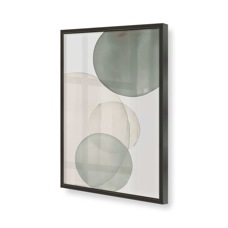 «Silent Spheres I Print», H 21 po x l 17 po, Cadre noir satiné