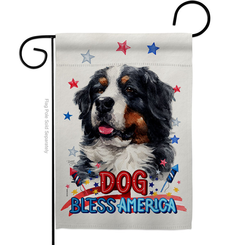 Drapeau de jardin en polyester 2 côtés 18,5 x 13 po