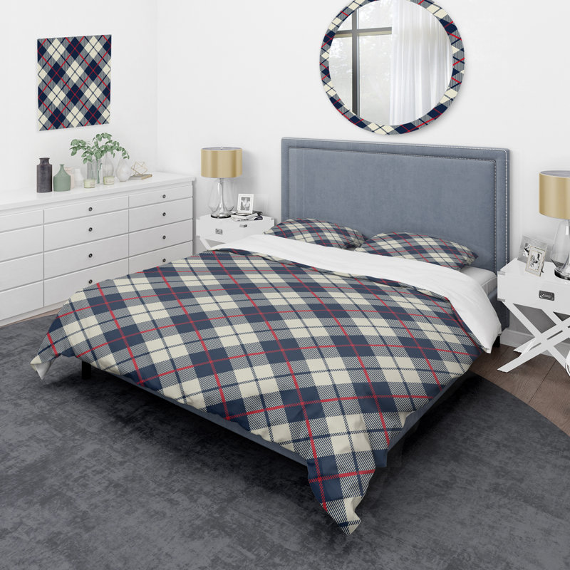 Ensemble de housse de couette en microfibre noir / crème 3 pièces
