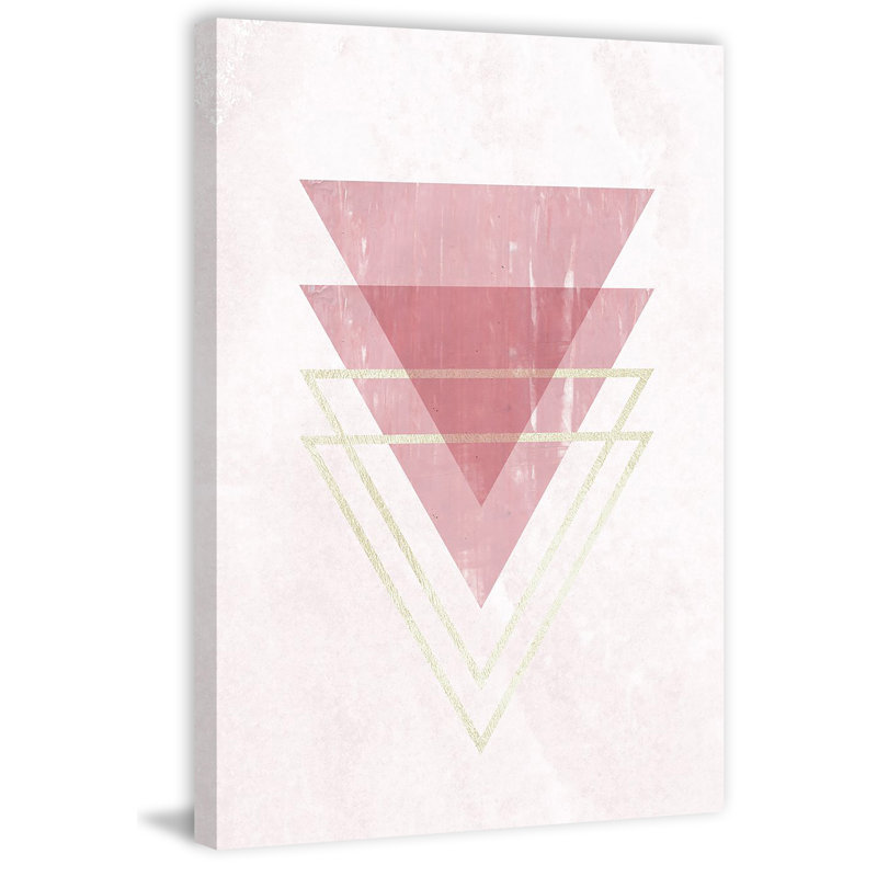 Triangle Inverses 1 Piece Wrapped Canvas Painting, 152cm H x 101cm W x 3.81cm D