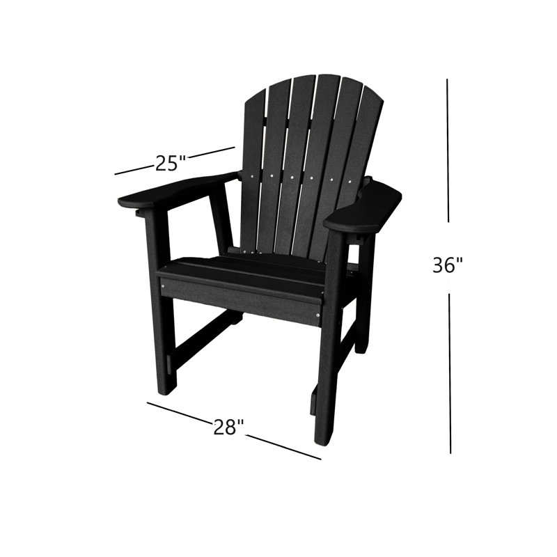 Fauteuil de salle à manger Kleinman, Noir