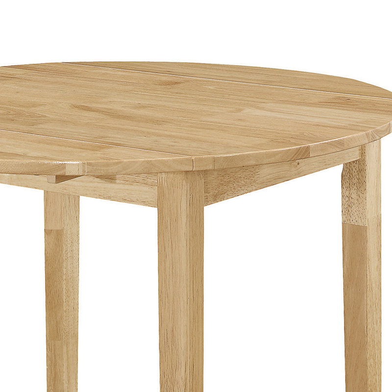 Ensemble de salle à manger en bois à abattants Beggs, Beige