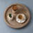 Round Distressed Beaded Wooden Decorative Tray-129030254