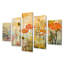 5 pièces d'art mural Lynnfield - Fleurs sauvages pour le salon