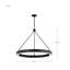 Keren - Luminaire suspendu à DEL - Noir texturé - Lentille en acrylique-1157013499