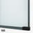 Arden 34" W x 78" H Fixed Framed Shower Screen with 3/8" Striped Fluted Glass