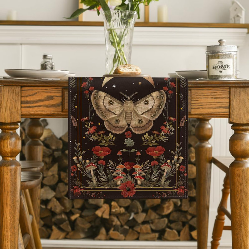 Chemin de table Poppy Moth, L 120 po