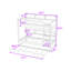 Lit superposé en bois avec lit gigogne escamotable et tablettes de rangement intégrées-420825469-420825459
