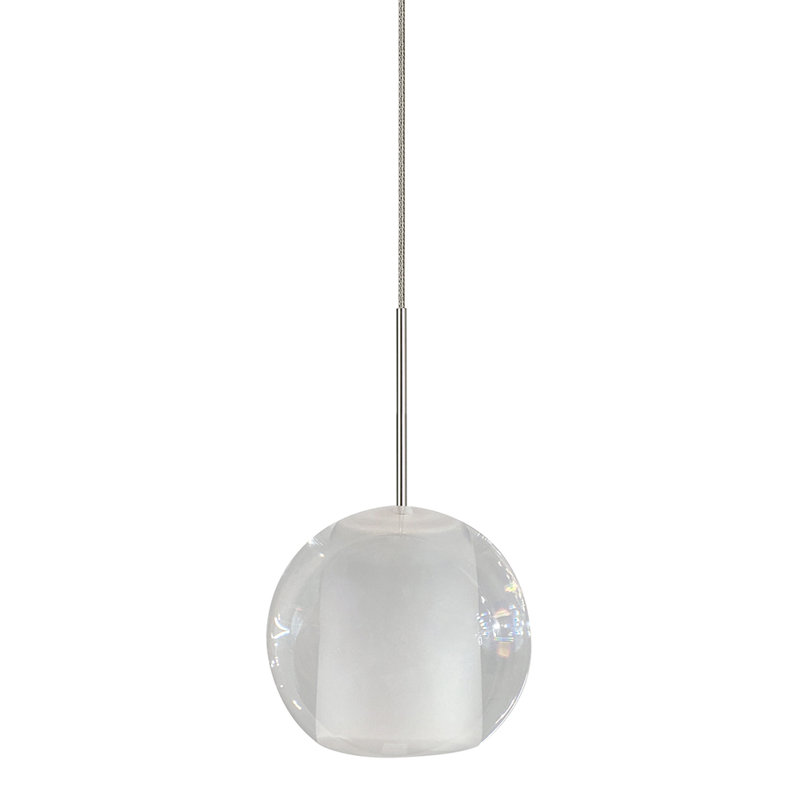 Gracie 1 - Light Pendant, 5.5" H x 6" W x 6" D, Satin Nickel