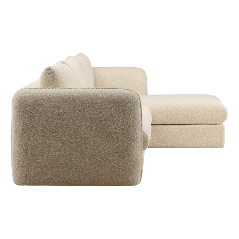 Torrey Chaise Sectional Sand, Right Hand Facing, Cream