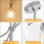 Luminaire suspendu tambour en nickel 1 lumière avec abat-jour en verre transparent Mald-1051760544-1051501740
