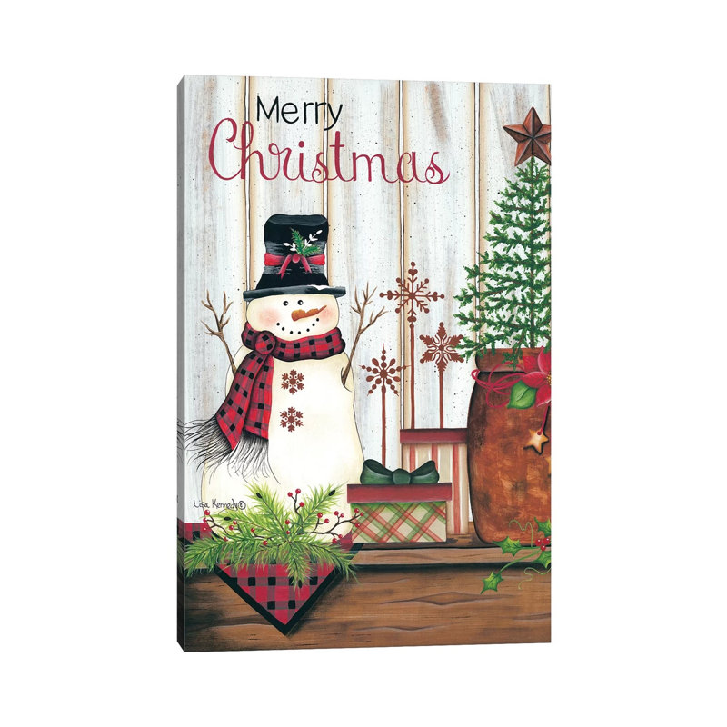 Merry Christmas by Lisa Kennedy - Wrapped Canvas Gallery-Wrapped Canvas Giclée, 101.6 cm H x 66.04 cm W x 3.175 cm D