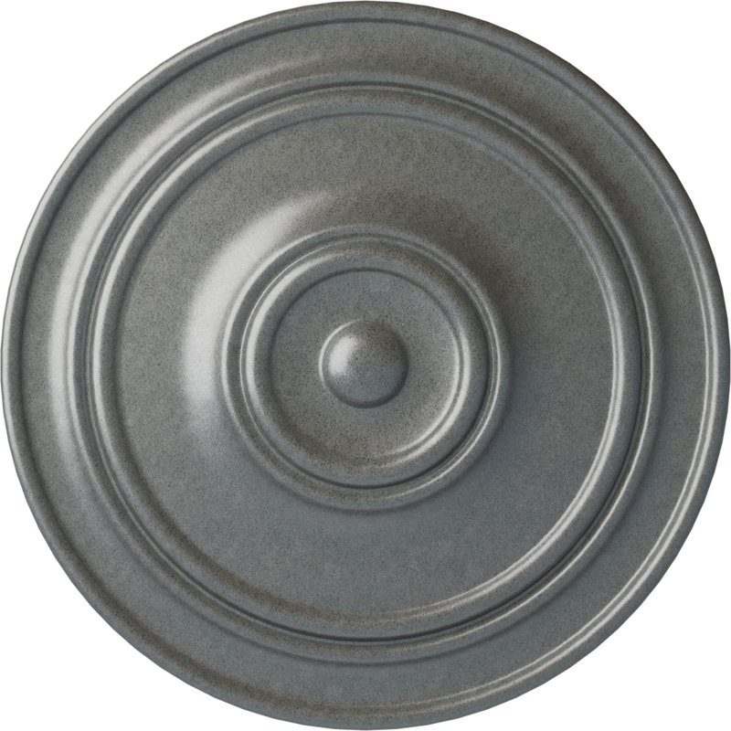 Médaillon de plafond classique Endurathane, 21 7/8 po x P 2 3/8 po (pour auvents jusqu'à 5 1/2 po), Platine
