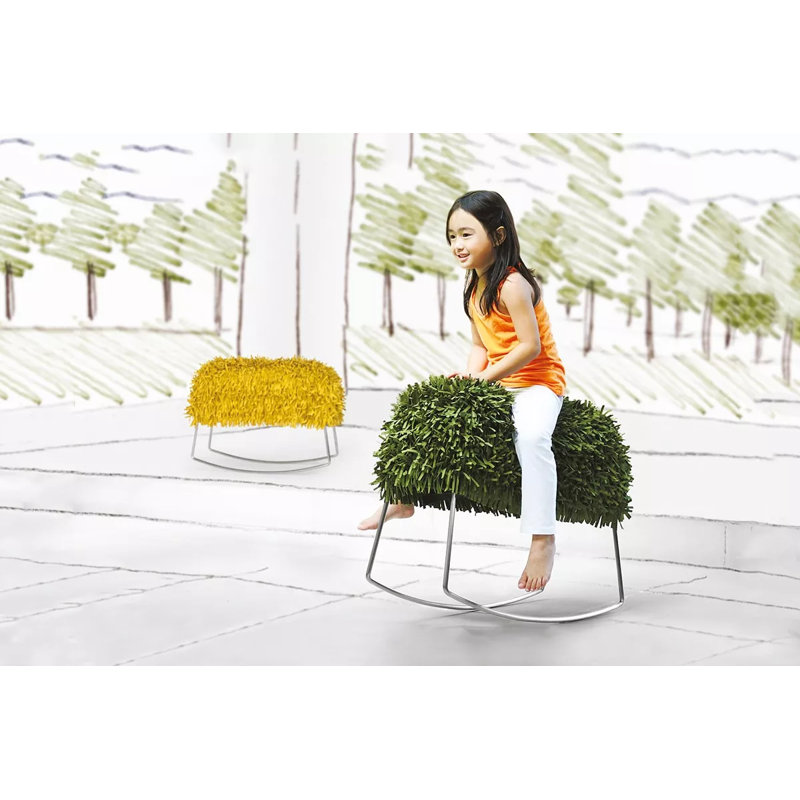 Rocking Stool, Yellow
