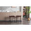 Tabouret de bar capitonné en cuir 24 po Reza-1968756533